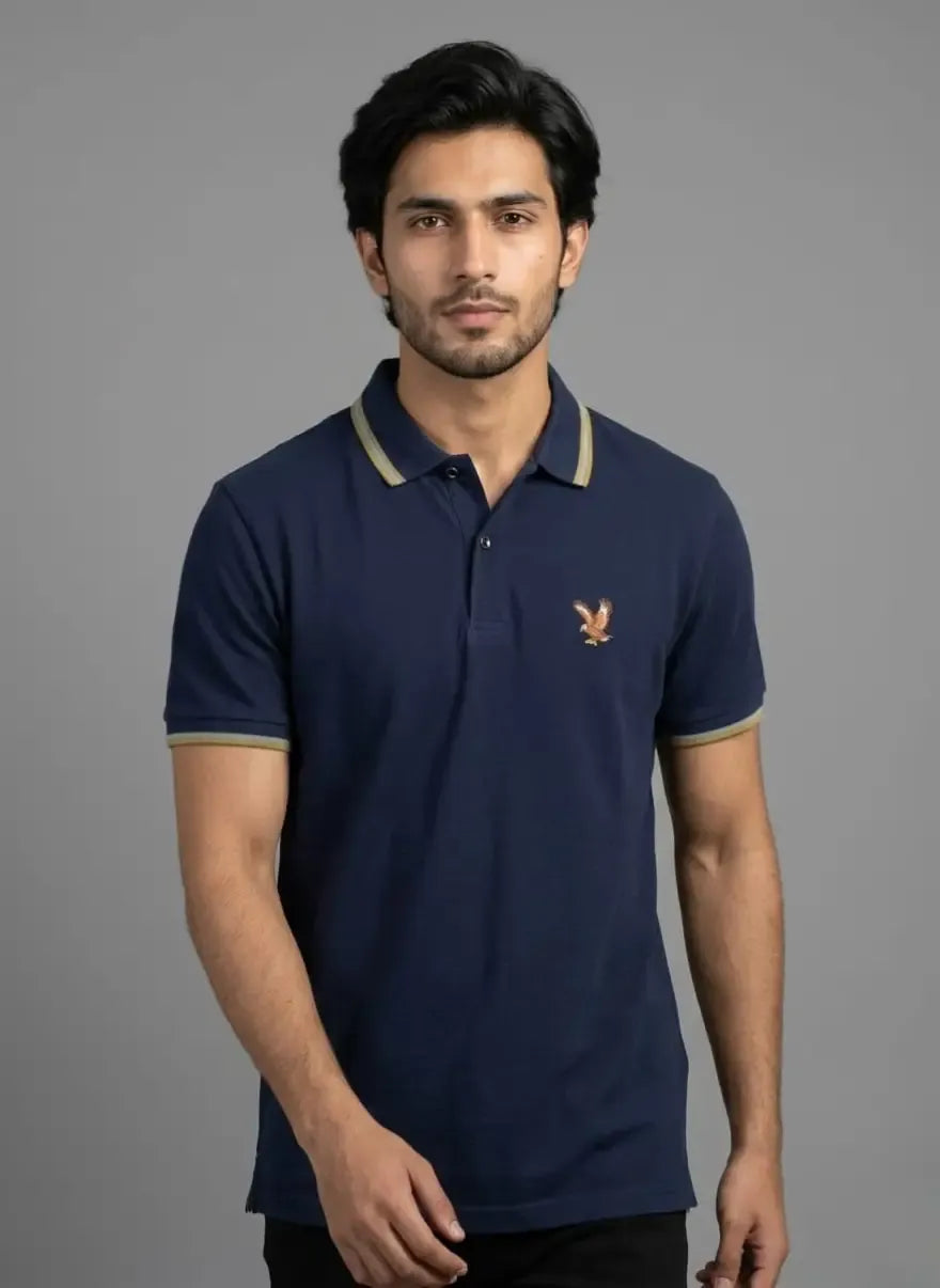 Men's Cotton Plain Polo Shirt
