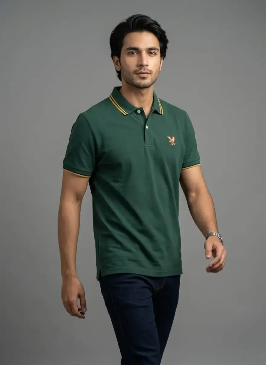 Men's Cotton Plain Polo Shirt