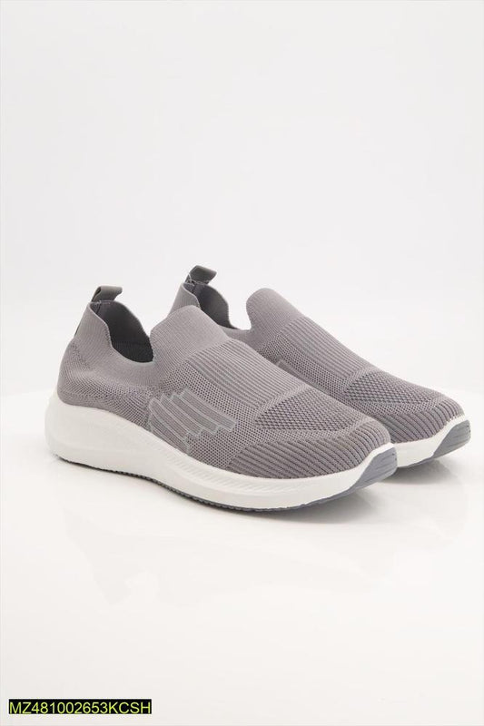 Slip-on Jogging Shoes White Rubber Sole Comfortable