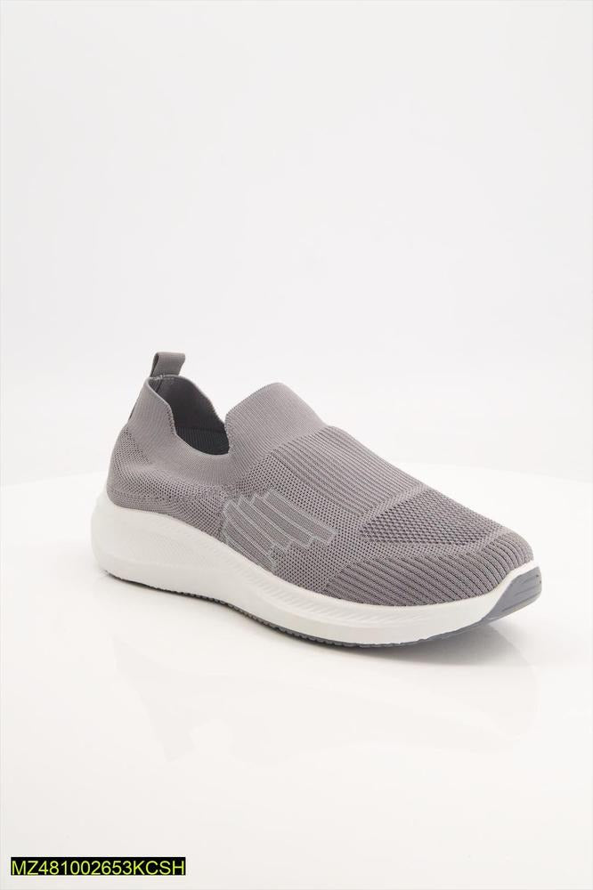 Slip-on Jogging Shoes White Rubber Sole Comfortable