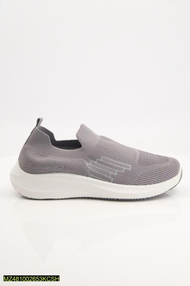 Slip-on Jogging Shoes White Rubber Sole Comfortable